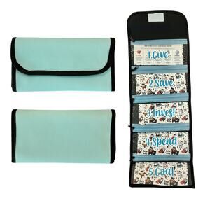 Kids Money Management Cash Wallet, Budgeting Kids, Gift Boys,Savings Organizer